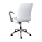 Flash Furniture White LeatherSoft Office Chair with Chrome Arms GO-21111B-WH-CHR-GG - alternate 5